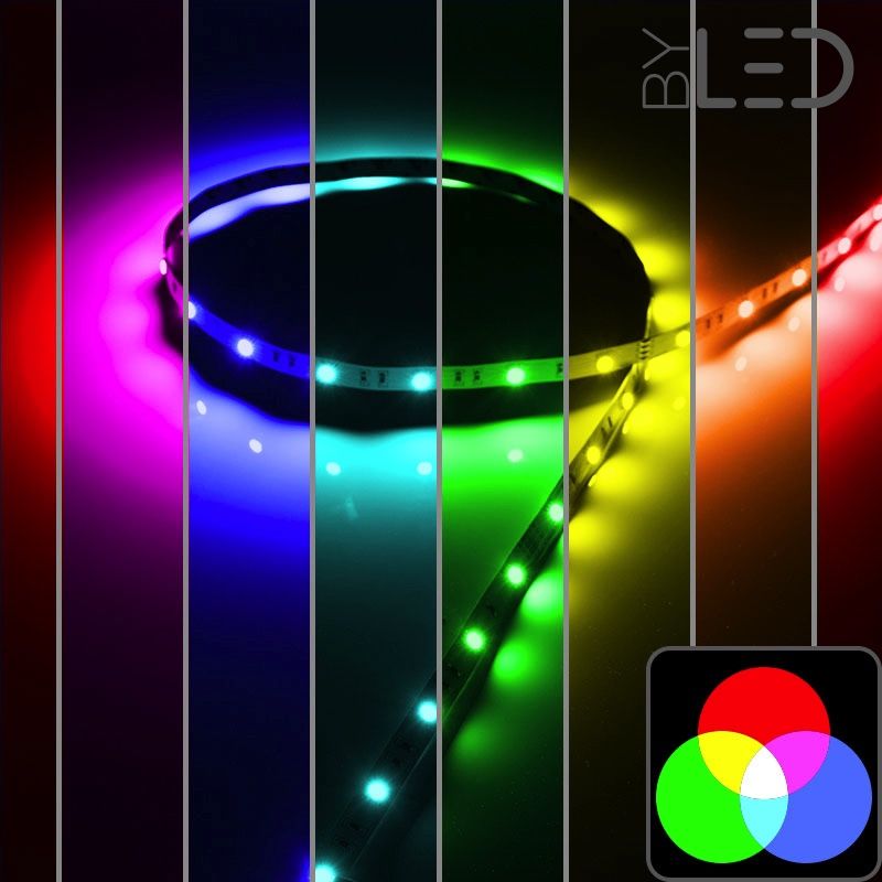 Ruban LED RGB multicolore